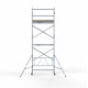 Andamio plegable de aluminio Compact 6,6 m altura de trabajo Andamio plegable de aluminio Compact 6,6 m altura de trabajo