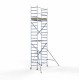 Andamio plegable de aluminio Compact 6,6 m altura de trabajo Andamio plegable de aluminio Compact 6,6 m altura de trabajo