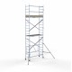 Andamio plegable de aluminio Compact 6,6 m altura de trabajo Andamio plegable de aluminio Compact 6,6 m altura de trabajo