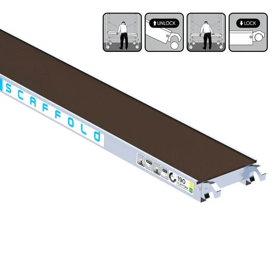 Plataforma sin trampilla 190*30 cm