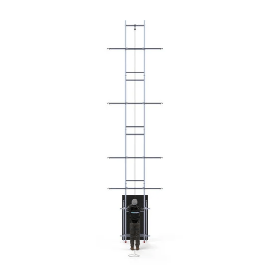 Elevador para paneles solares - Solarlift 250cm, 8,2 m altura de trabajo