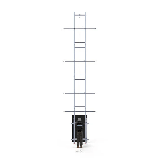 Elevador para paneles solares - Solarlift 190cm, 8,2 m altura de trabajo