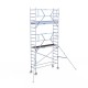 Torre con barandilla de 1 lado 75x250 6,2 m altura de trabajo Torre con barandilla de 1 lado 75x250 6,2 m altura de trabajo