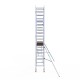 Torre con barandilla de 1 lado 75x250 6,2 m altura de trabajo Torre con barandilla de 1 lado 75x250 6,2 m altura de trabajo