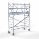 Torre con barandilla de 2 lados 90x250 4,2 m altura de trabajo con barandilla de 2 lados Torre con barandilla de 2 lados 90x250 4,2 m altura de trabajo con barandilla de 2 lados
