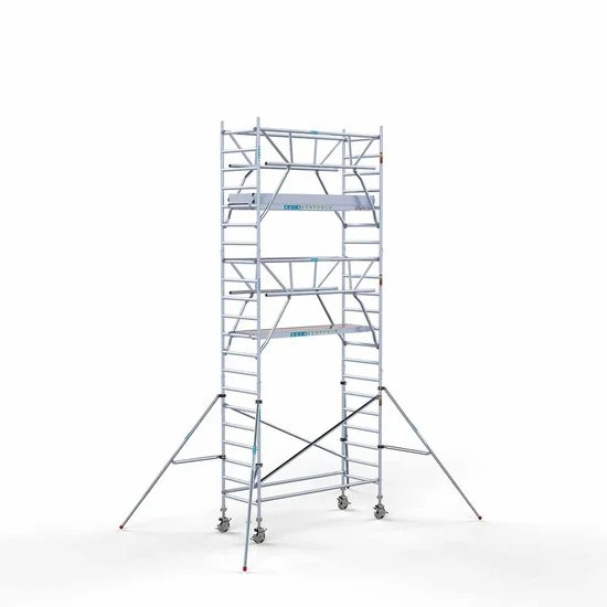 Torre con barandilla de 2 lados 90x250 7,2 m altura de trabajo con barandilla de 2 lados Torre con barandilla de 2 lados 90x250 7,2 m altura de trabajo con barandilla de 2 lados