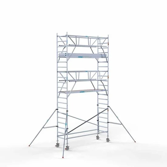 Torre con barandilla de 2 lados 90x305 7,2 m altura de trabajo con barandilla de 2 lados Torre con barandilla de 2 lados 90x305 7,2 m altura de trabajo con barandilla de 2 lados