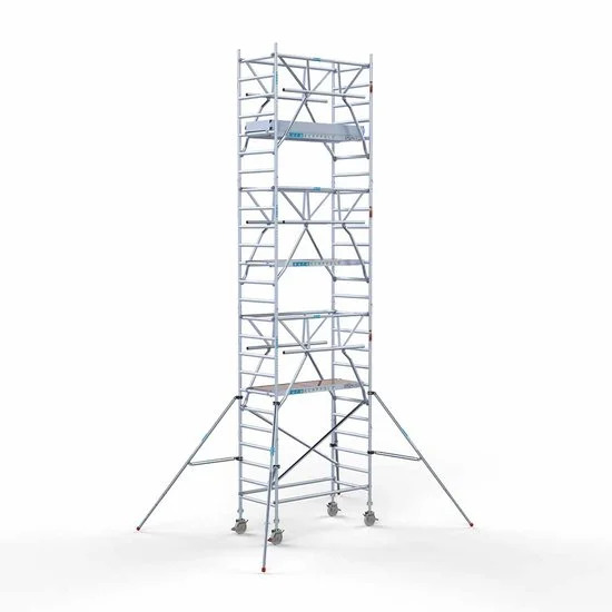 Torre con barandilla de 2 lados 90x190 8,2 m altura de trabajo con barandilla de 2 lados Torre con barandilla de 2 lados 90x190 8,2 m altura de trabajo con barandilla de 2 lados
