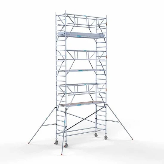 Torre con barandilla de 2 lados 90x305 8,2 m altura de trabajo con barandilla de 2 lados Torre con barandilla de 2 lados 90x305 8,2 m altura de trabajo con barandilla de 2 lados