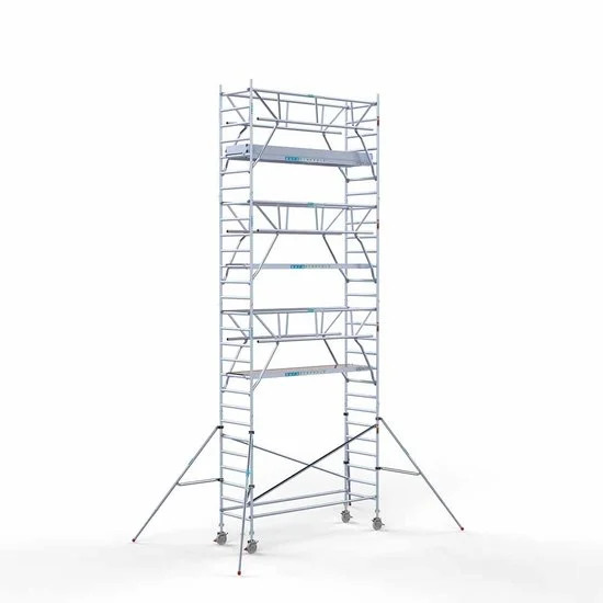 Torre con barandilla de 2 lados 90x305 9,2 m altura de trabajo con barandilla de 2 lados Torre con barandilla de 2 lados 90x305 9,2 m altura de trabajo con barandilla de 2 lados