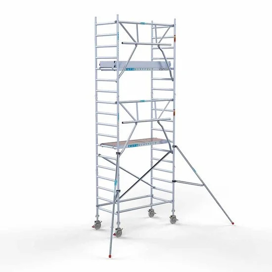 Torre con barandilla de 1 lado 90x190 6,2 m altura de trabajo