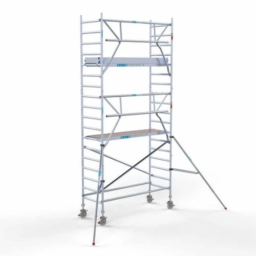 Алюминиевая башня 90х250 6,2 м рабочая высота* + складые ограждения с 1 стороны