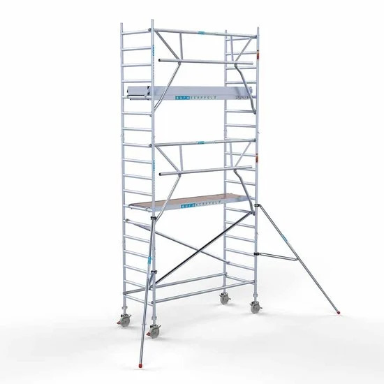 Torre con barandilla de 1 lado 90x250 6,2 m altura de trabajo Torre con barandilla de 1 lado 90x250 6,2 m altura de trabajo