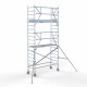 Torre con barandilla de 1 lado 90x250 6,2 m altura de trabajo Torre con barandilla de 1 lado 90x250 6,2 m altura de trabajo