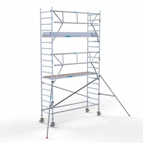 Torre con barandilla de 1 lado 90x305 6,2 m altura de trabajo Torre con barandilla de 1 lado 90x305 6,2 m altura de trabajo