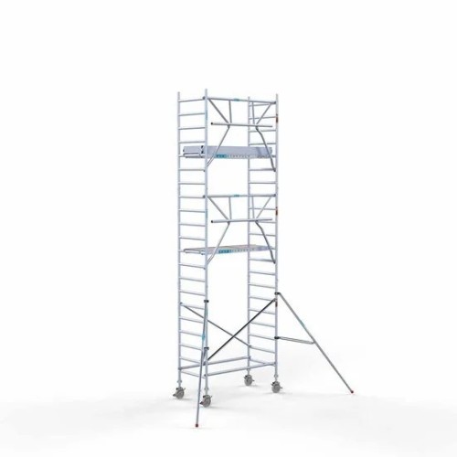 Алюминиевая башня 75х190 7,2 м рабочая высота* + складые ограждения с 1 стороны