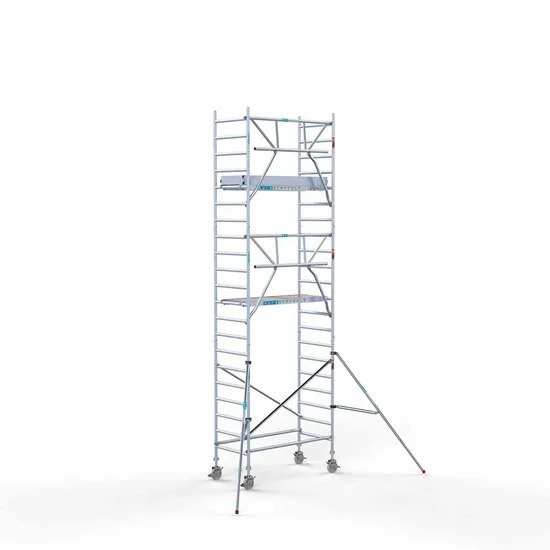 Torre con barandilla de 1 lado 90x190 7,2 m altura de trabajo Torre con barandilla de 1 lado 90x190 7,2 m altura de trabajo