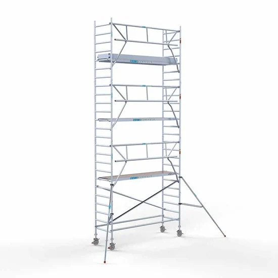 Torre con barandilla de 1 lado 90x305 8,2 m altura de trabajo Torre con barandilla de 1 lado 90x305 8,2 m altura de trabajo