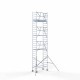 Torre con barandilla de 1 lado 90x190 9,2 m altura de trabajo Torre con barandilla de 1 lado 90x190 9,2 m altura de trabajo