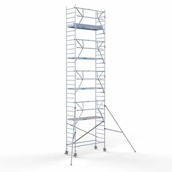 Torre con barandilla de 1 lado 90x250 10,2 m altura de trabajo Torre con barandilla de 1 lado 90x250 10,2 m altura de trabajo