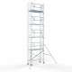 Torre con barandilla de 1 lado 90x250 10,2 m altura de trabajo Torre con barandilla de 1 lado 90x250 10,2 m altura de trabajo