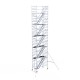 Andamios de aluminio con escaleras 135x250 12,2 m altura de trabajo Andamios de aluminio con escaleras 135x250 12,2 m altura de trabajo