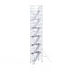 Andamios de aluminio con escaleras 135x250 14,2 m altura de trabajo Andamios de aluminio con escaleras 135x250 14,2 m altura de trabajo