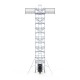Andamio de aluminio 135x305 14,2 m altura de trabajo con elevador para paneles solares - Solarlift Andamio de aluminio 135x305 14,2 m altura de trabajo con elevador para paneles solares - Solarlift
