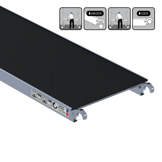 Plataforma de carbono sin trampilla 250 cm. Plataforma de carbono sin trampilla 250 cm.