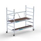 Andamio plegable 90x190 3 m altura de trabajo + plataforma de 30cm Andamio plegable 90x190 3 m altura de trabajo + plataforma de 30cm