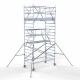 Torre 135x250 6,2 m altura de trabajo con barandilla de 2 lados Torre 135x250 6,2 m altura de trabajo con barandilla de 2 lados