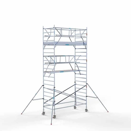 Torre 135x305 7,2 m altura de trabajo con barandilla de 2 lados Torre 135x305 7,2 m altura de trabajo con barandilla de 2 lados