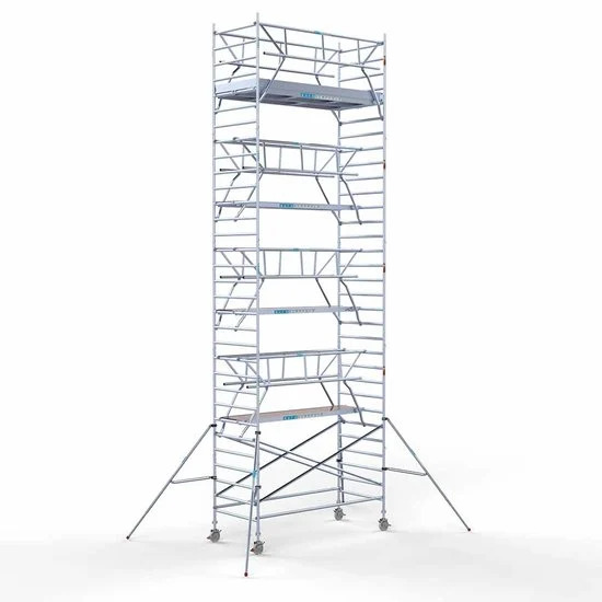 Torre 135x305 10,2 m altura de trabajo con barandilla de 2 lados Torre 135x305 10,2 m altura de trabajo con barandilla de 2 lados