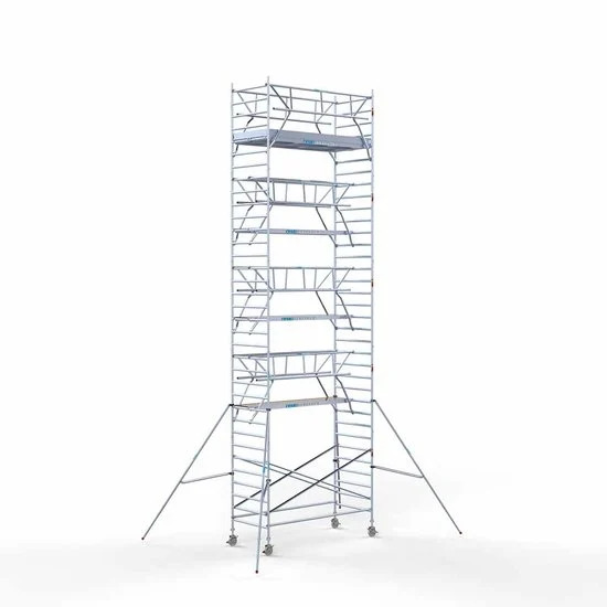 Torre 135x305 11,2 m altura de trabajo con barandilla de 2 lados Torre 135x305 11,2 m altura de trabajo con barandilla de 2 lados