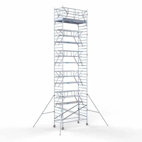 Алюминиевая башня 135х305 12,2 м рабочая высота + складные ограждения с 2 сторон