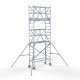 Torre con barandilla de 2 lados 75x190 6,2 m altura de trabajo con barandilla de 2 lados Torre con barandilla de 2 lados 75x190 6,2 m altura de trabajo con barandilla de 2 lados
