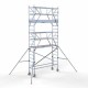 Torre con barandilla de 2 lados 75x250 6,2 m altura de trabajo con barandilla de 2 lados Torre con barandilla de 2 lados 75x250 6,2 m altura de trabajo con barandilla de 2 lados