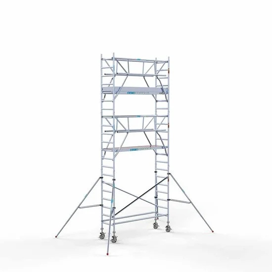 Torre con barandilla de 2 lados 75x250 7,2 m altura de trabajo con barandilla de 2 lados Torre con barandilla de 2 lados 75x250 7,2 m altura de trabajo con barandilla de 2 lados