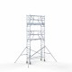 Torre con barandilla de 2 lados 75x250 7,2 m altura de trabajo con barandilla de 2 lados Torre con barandilla de 2 lados 75x250 7,2 m altura de trabajo con barandilla de 2 lados