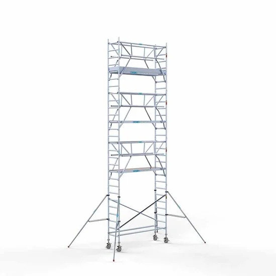 Torre con barandilla de 2 lados 75x250 9,2 m altura de trabajo con barandilla de 2 lados Torre con barandilla de 2 lados 75x250 9,2 m altura de trabajo con barandilla de 2 lados