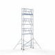 Torre con barandilla de 2 lados 75x250 9,2 m altura de trabajo con barandilla de 2 lados Torre con barandilla de 2 lados 75x250 9,2 m altura de trabajo con barandilla de 2 lados
