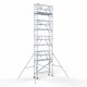 Torre con barandilla de 2 lados 75x250 10,2 m altura de trabajo con barandilla de 2 lados Torre con barandilla de 2 lados 75x250 10,2 m altura de trabajo con barandilla de 2 lados