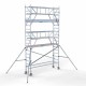 Torre con barandilla de 2 lados 75x305 6,2 m altura de trabajo con barandilla de 2 lados Torre con barandilla de 2 lados 75x305 6,2 m altura de trabajo con barandilla de 2 lados
