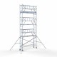 Torre con barandilla de 2 lados 75x305 8,2 m altura de trabajo con barandilla de 2 lados Torre con barandilla de 2 lados 75x305 8,2 m altura de trabajo con barandilla de 2 lados