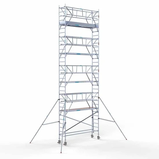 Torre con barandilla de 2 lados 75x305 10,2 m altura de trabajo con barandilla de 2 lados Torre con barandilla de 2 lados 75x305 10,2 m altura de trabajo con barandilla de 2 lados