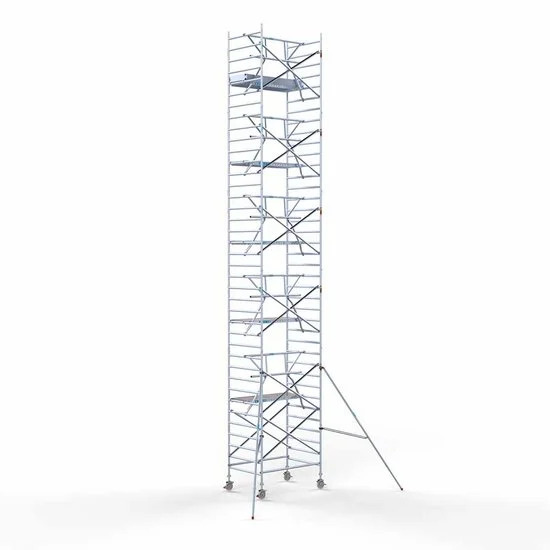 Torre 135x190 12,2 m altura de trabajo con barandilla de 1 lado Torre 135x190 12,2 m altura de trabajo con barandilla de 1 lado