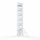 Torre 135x190 14,2 m altura de trabajo con barandilla de 1 lado Torre 135x190 14,2 m altura de trabajo con barandilla de 1 lado