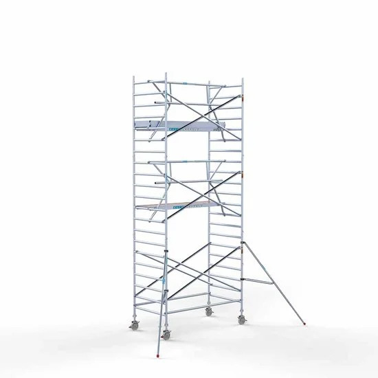 Torre 135x250 7,2 m altura de trabajo con barandilla de 1 lado Torre 135x250 7,2 m altura de trabajo con barandilla de 1 lado