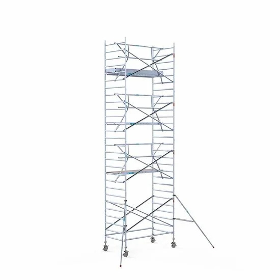 Torre 135x250 9,2 m altura de trabajo con barandilla de 1 lado Torre 135x250 9,2 m altura de trabajo con barandilla de 1 lado