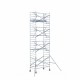 Torre 135x250 9,2 m altura de trabajo con barandilla de 1 lado Torre 135x250 9,2 m altura de trabajo con barandilla de 1 lado